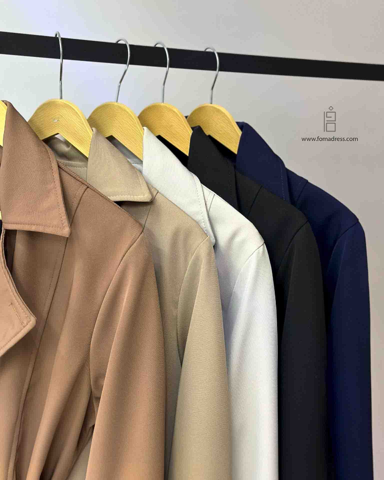 نوع بافت پارچه بارانی کوتاه ژولیا