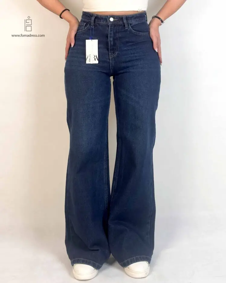 استایل شلوار جین نیم بگ جولیا