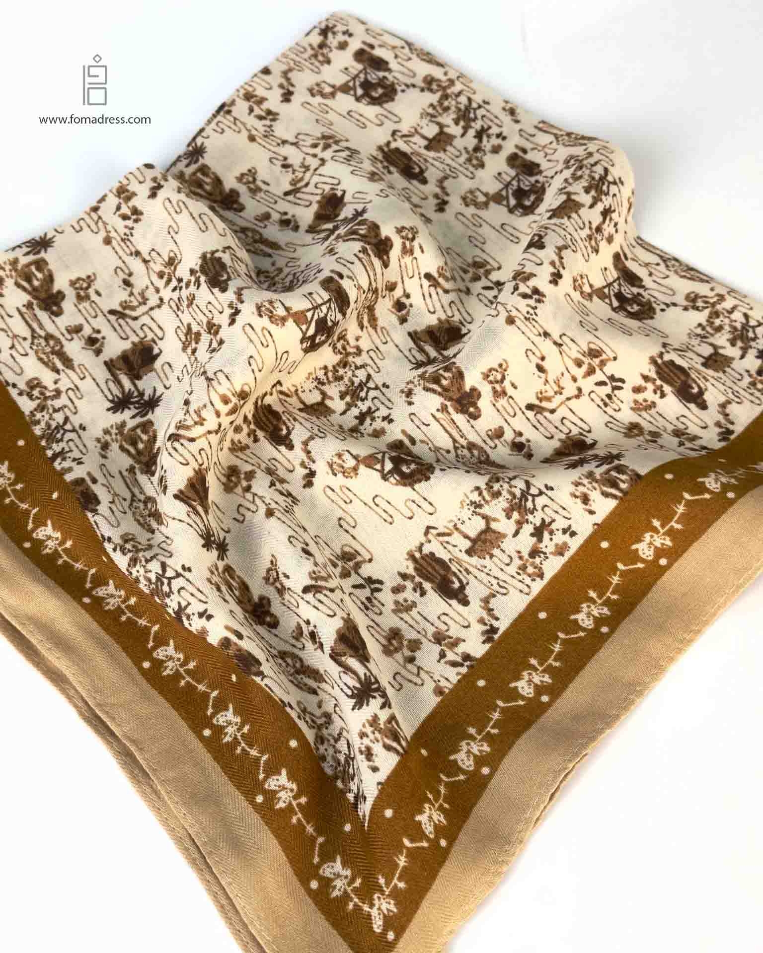  مینی اسکارف سرخ پوستی کرم 