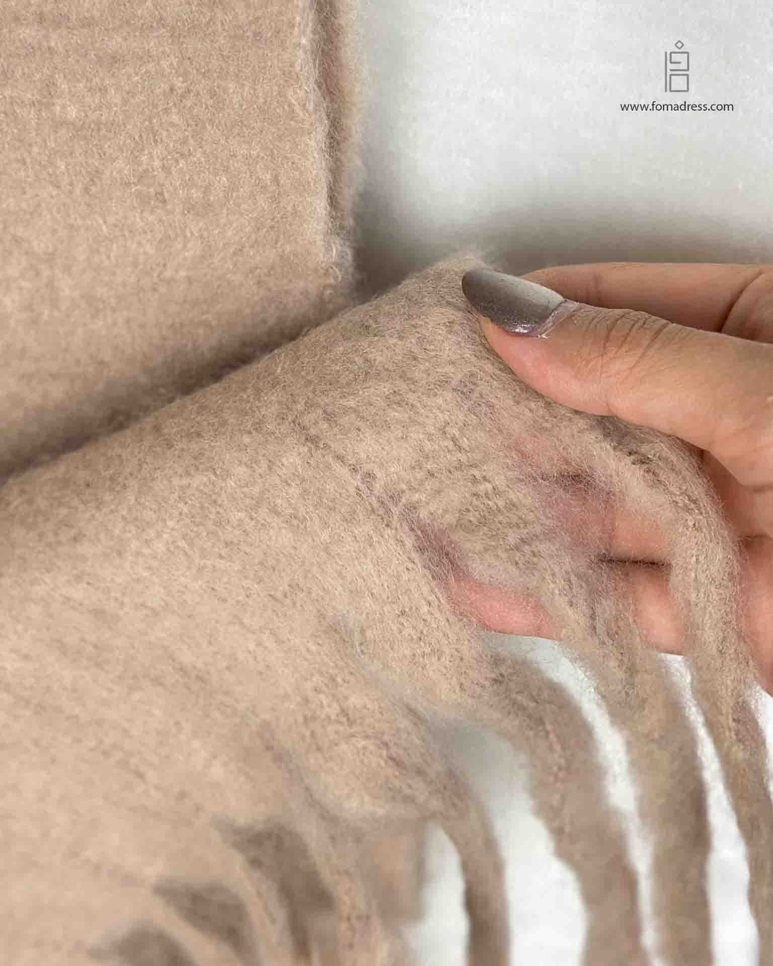  جنس پارچه لطیف شال موهر (بیگ اسکارف) 