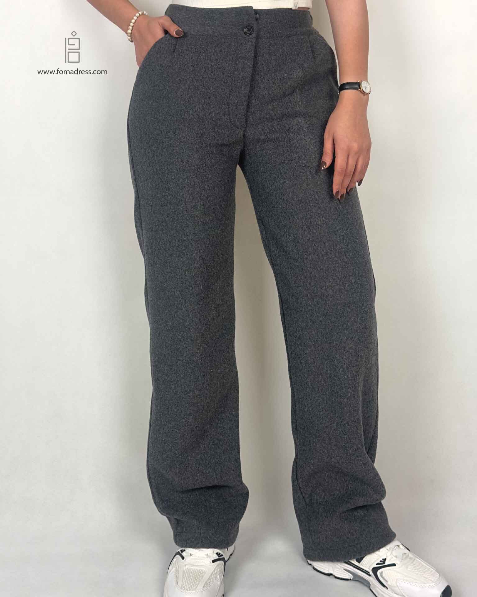  استایل شلوار راسته فوتر لینا 