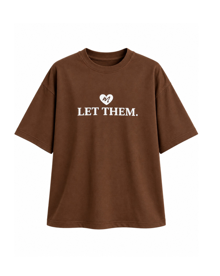 تیشرت باکسی طرح Let Them