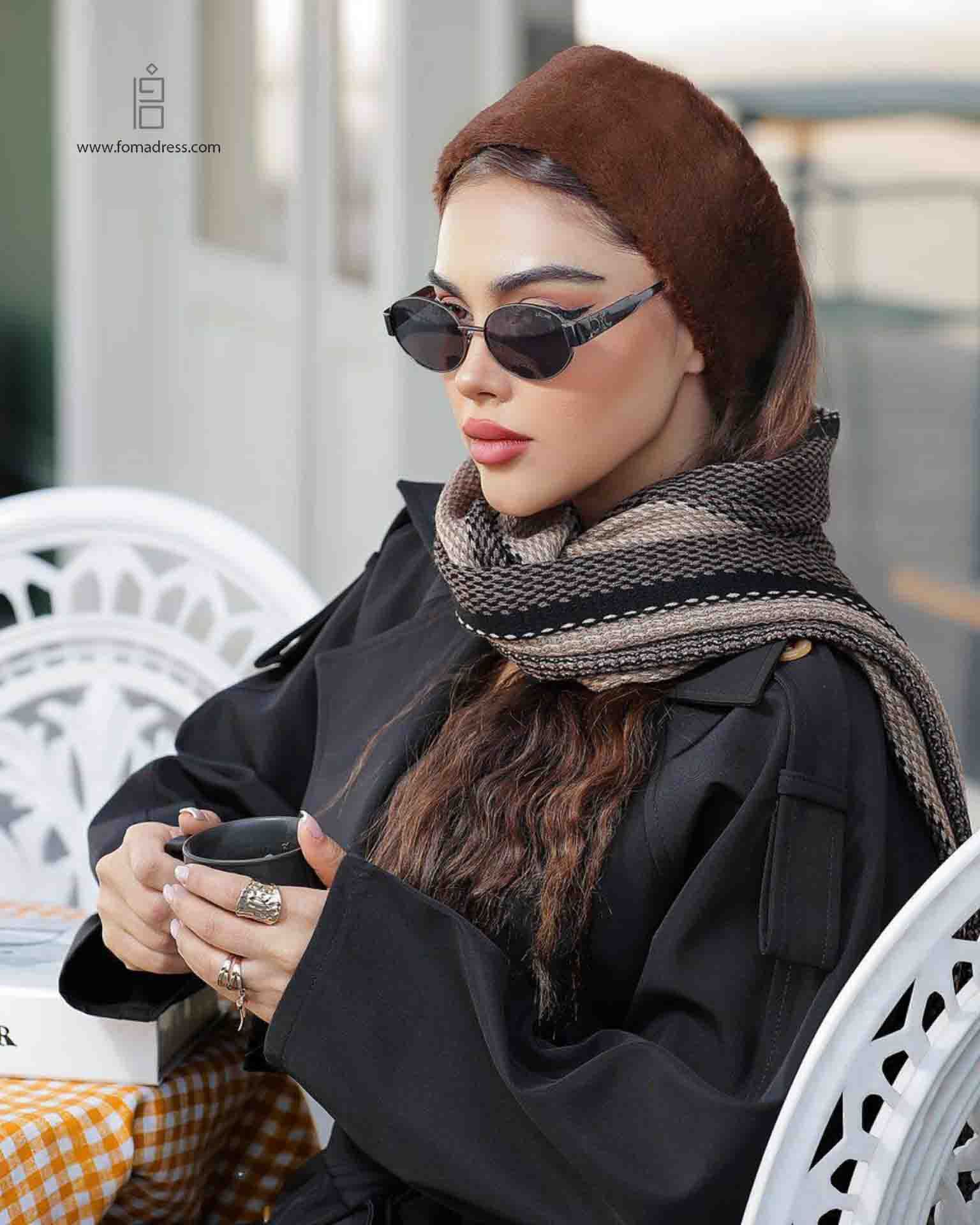 رنگ قهوه ای جدید هدبند روسی