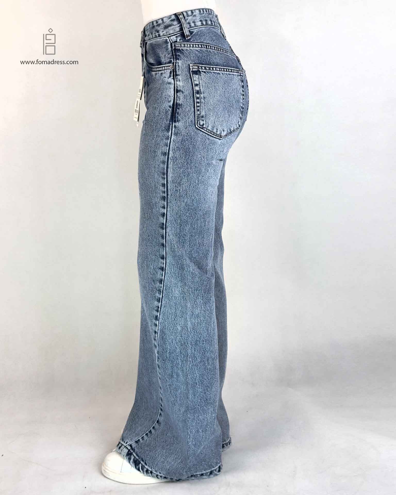  استایل شلوار جین شافل بگ ملنی 