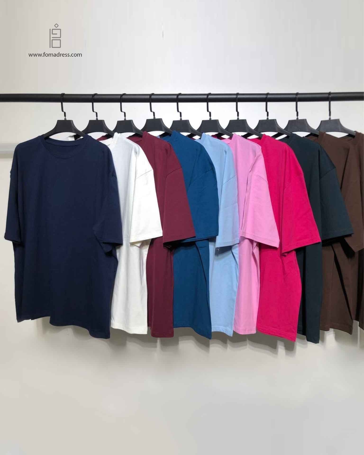 رنگبندی تیشرت لانگ ساده