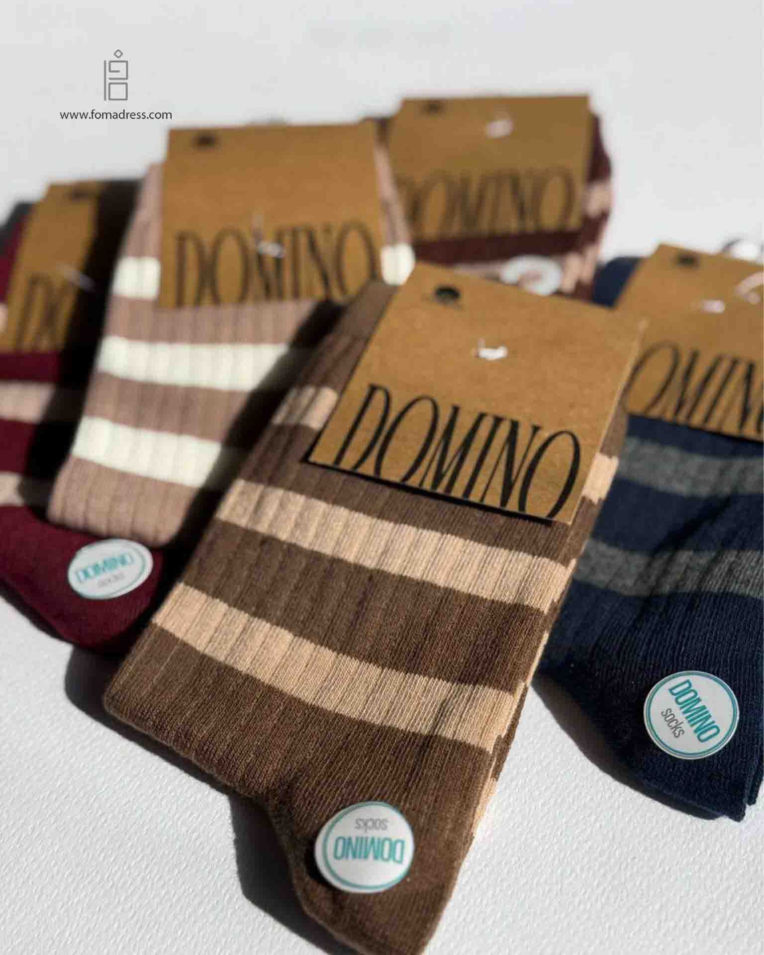  رنگبندی جوراب ساق بلند راه راه 