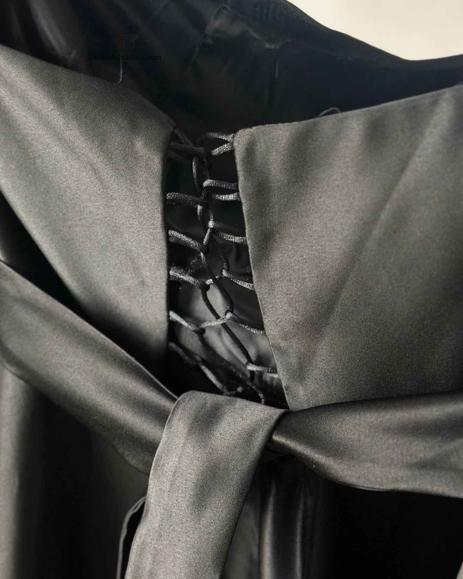  بند پشت پیراهن دکلته مجلسی رز 