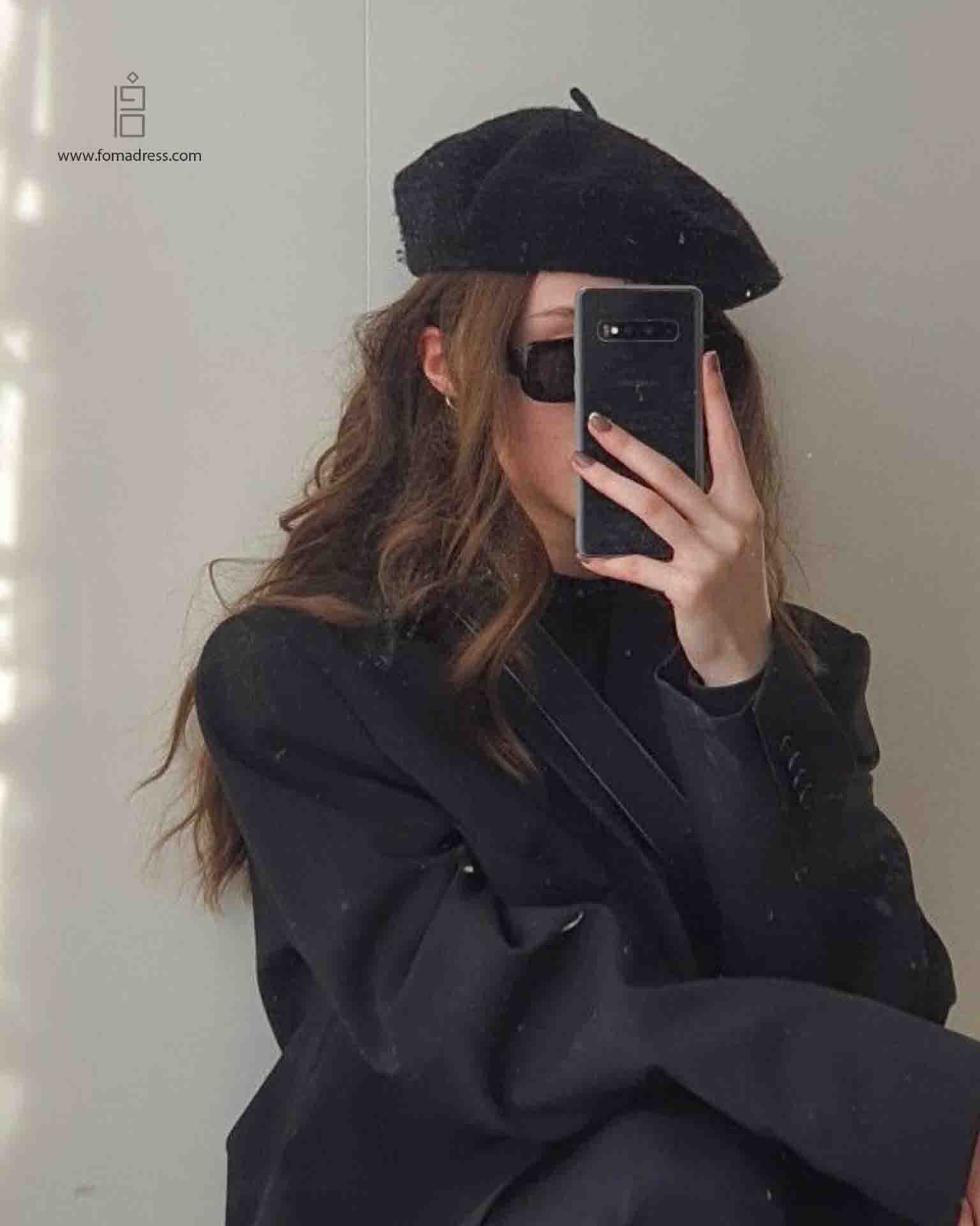 استایل مشکی کلاه برت فرانسوی