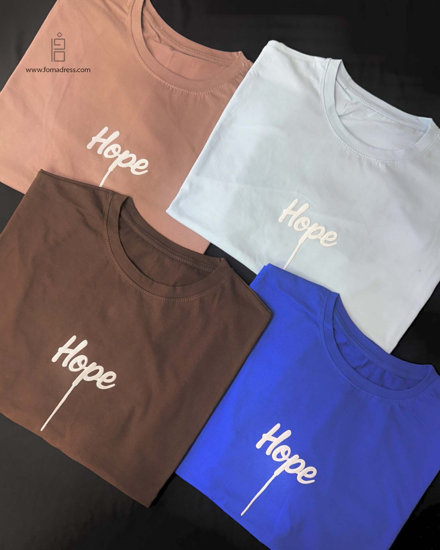  رنگبندی تیشرت باکسی زنانه Hope 