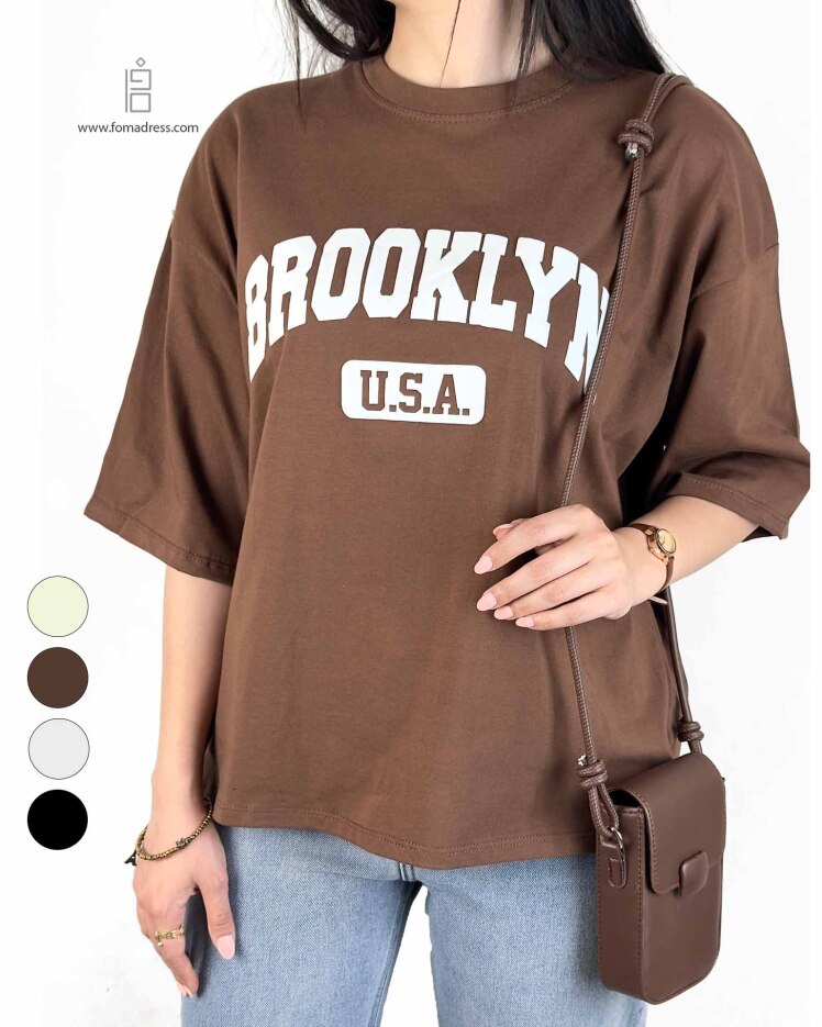 استایل تیشرت باکسی Brooklyn