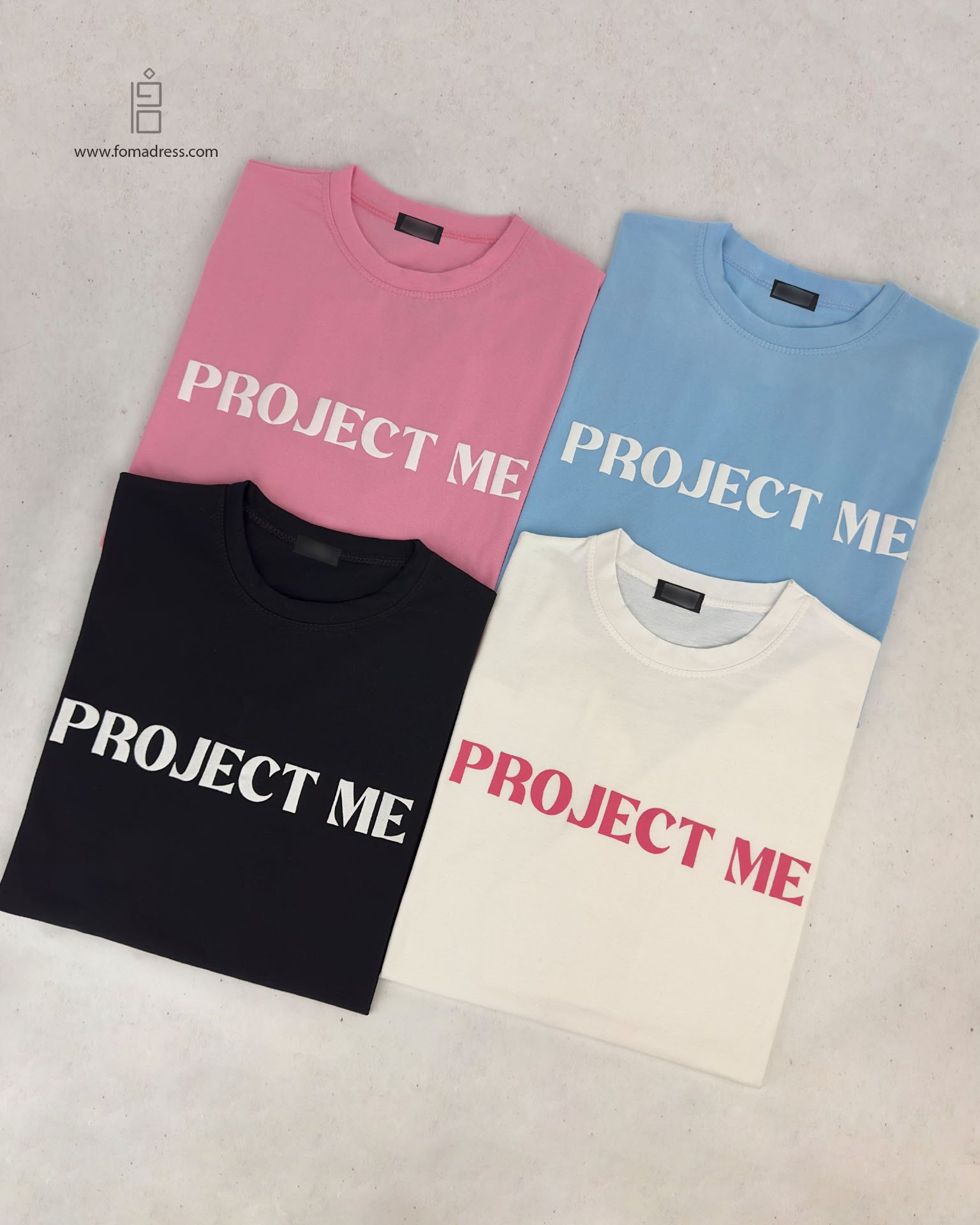 رنگبندی تیشرت باکسی طرح Project Me 