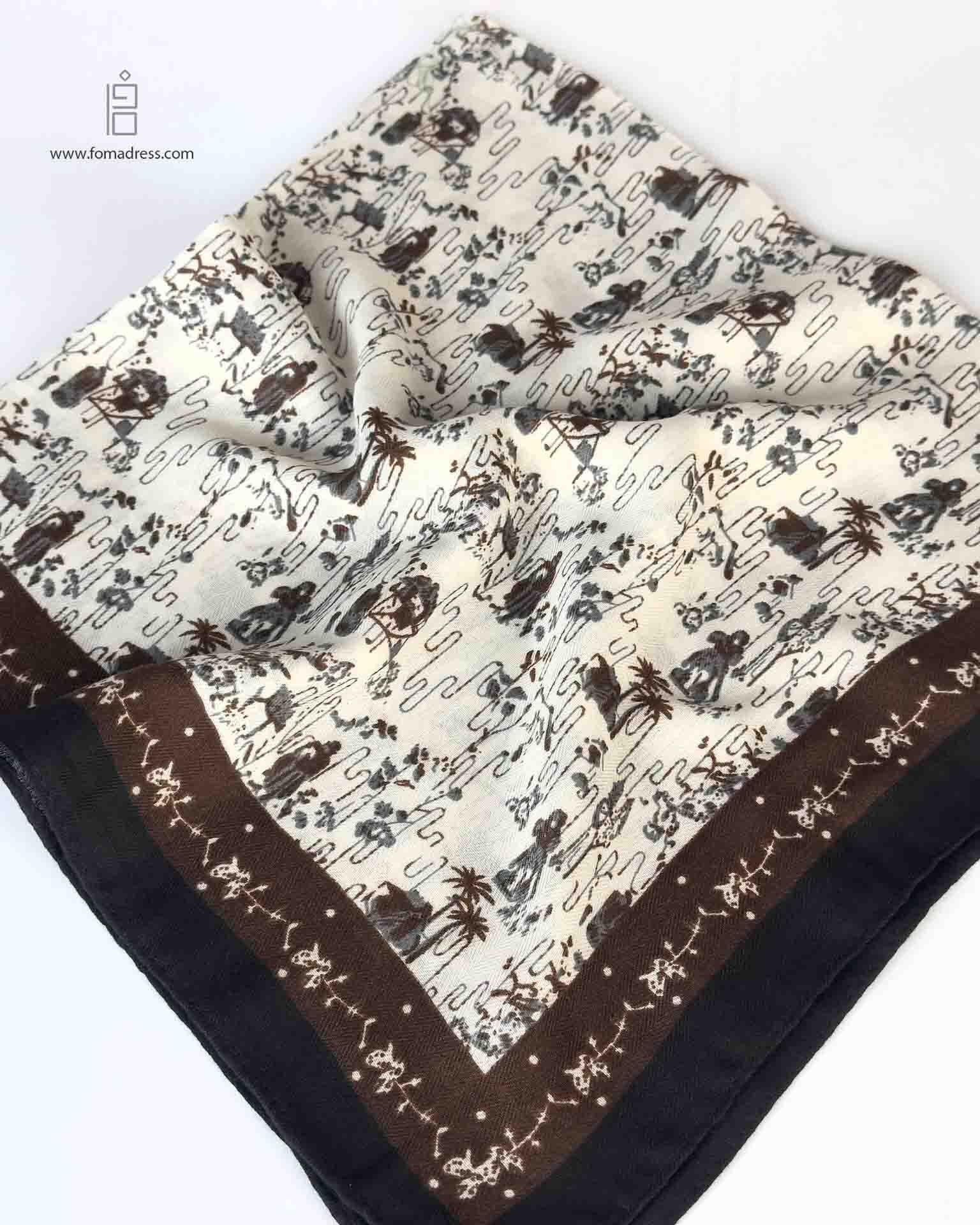  مینی اسکارف سرخ پوستی قهوه ای 