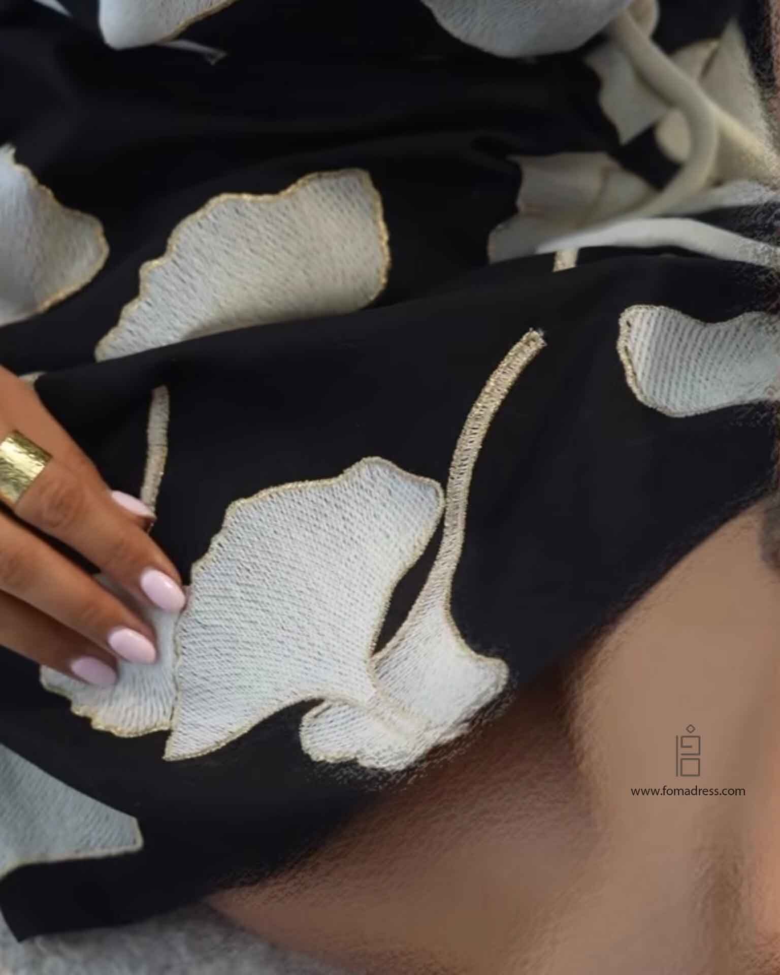  جنس پارچه پیراهن گلدوزی لیلیوم 