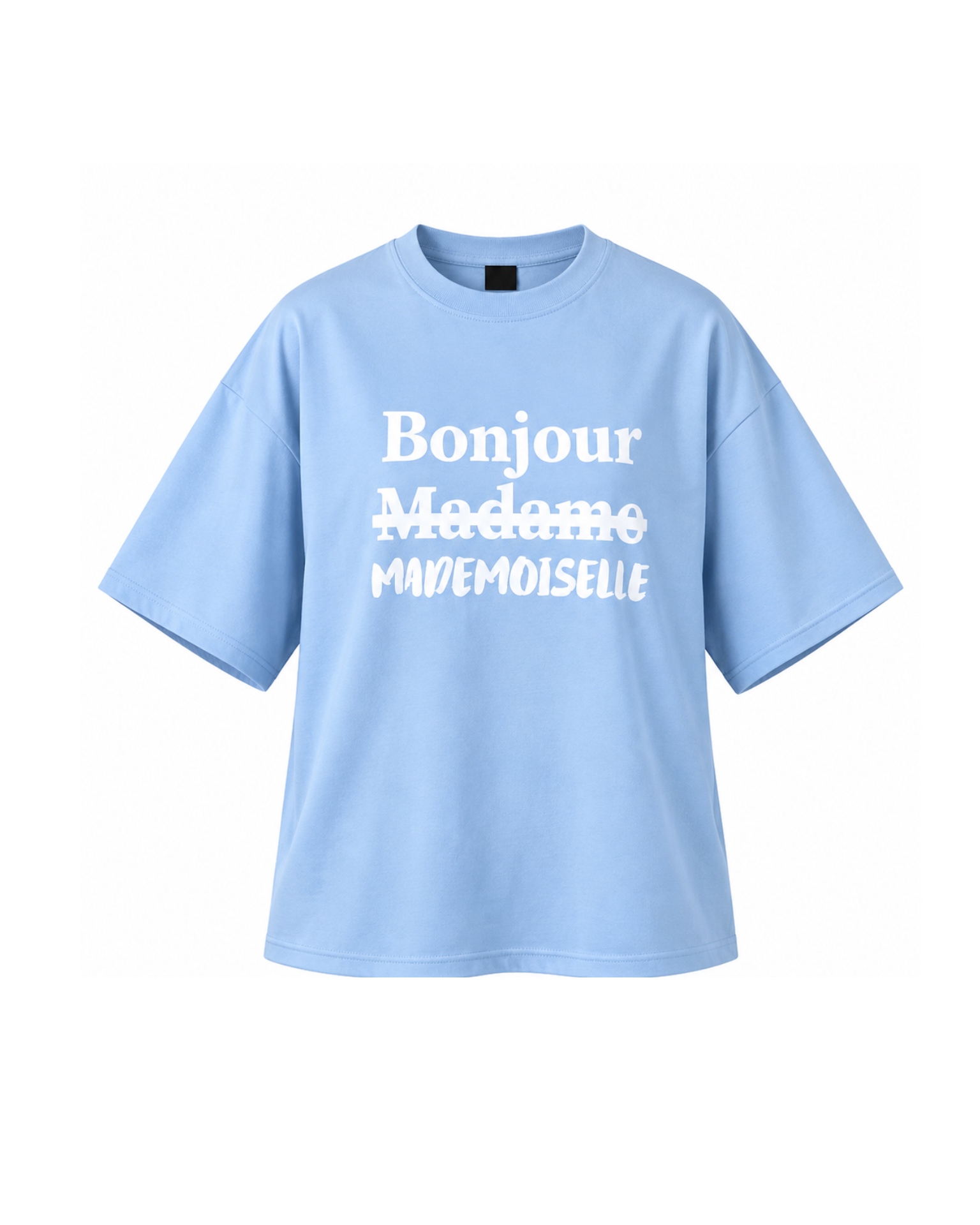  تیشرت باکسی طرح Bonjour 