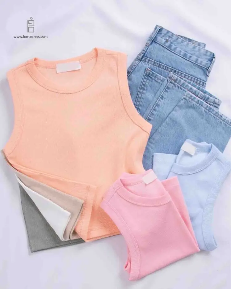 عکس شیک از پارچه تاپ مینیمال آیلی