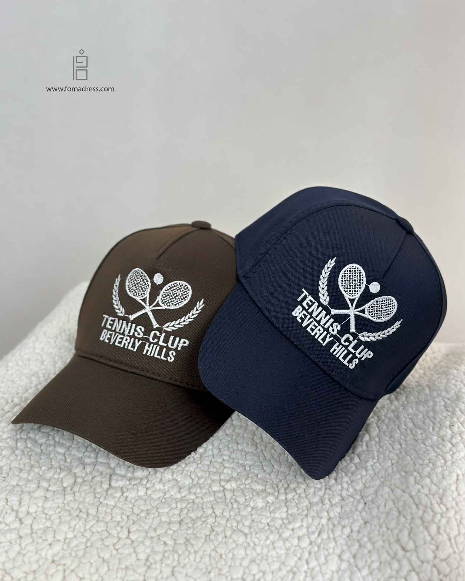  رنگ سرمه ای و قهوه ای کلاه بیسبالی تنیس کبریتی 