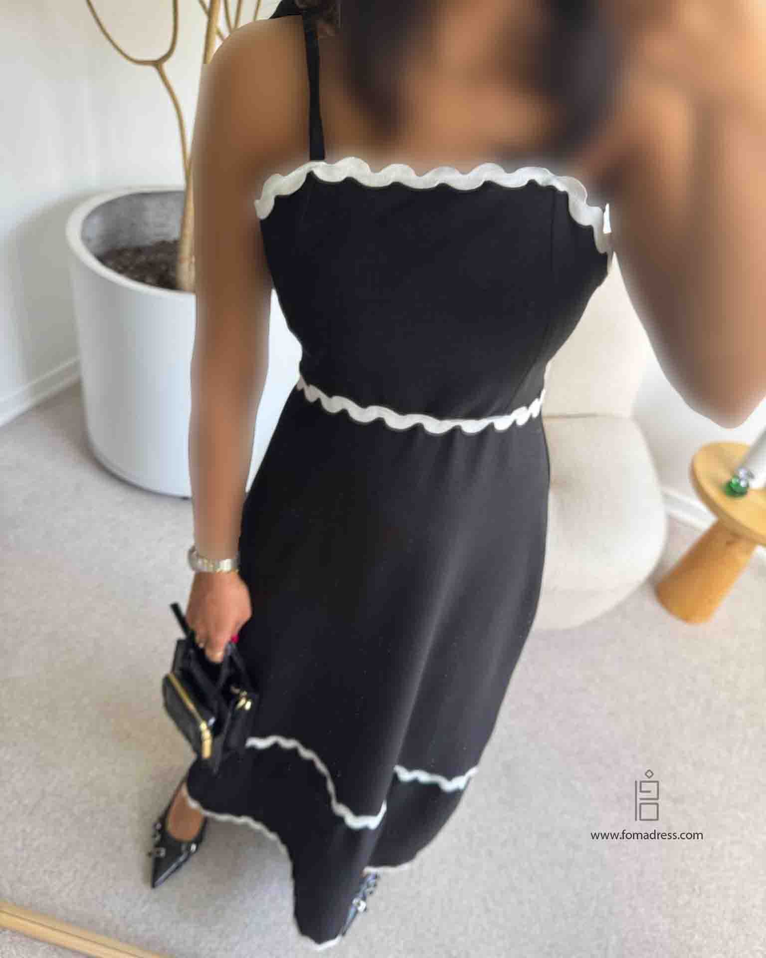  استایل مشکی پیراهن سرژه 