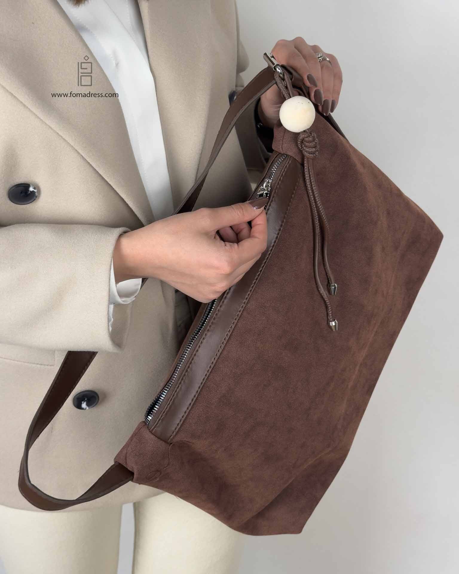  جنس پارچه و زیپ کیف زنانه جیر ایپک 