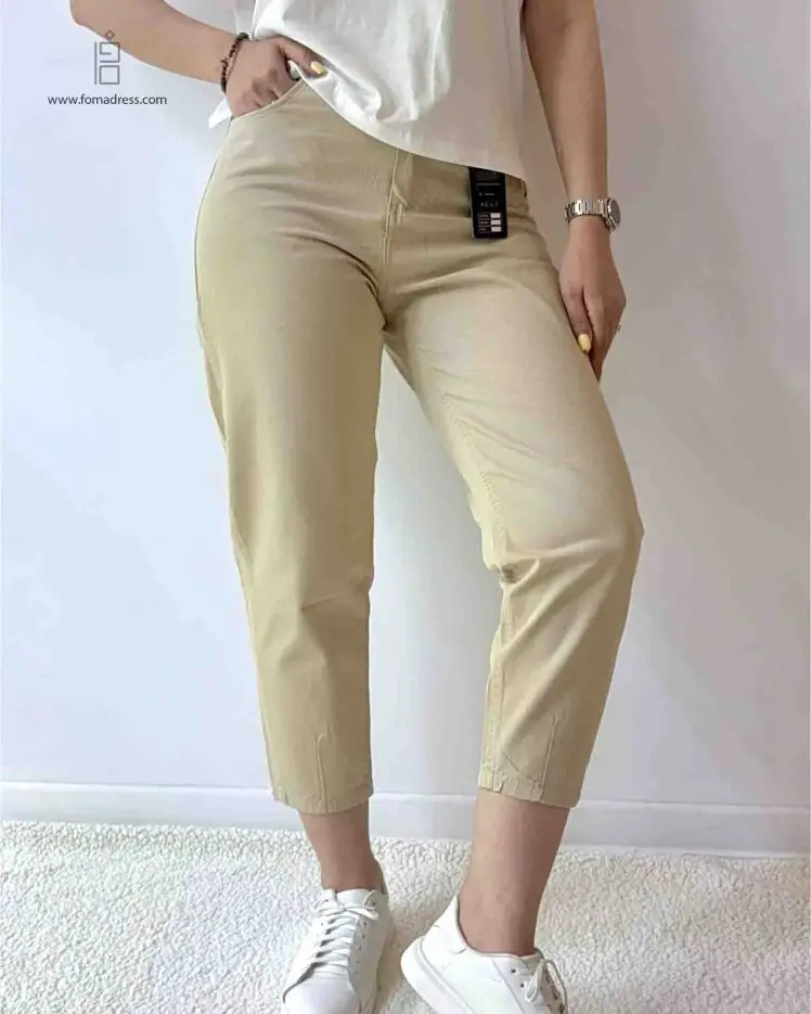 شلوار مام استایل کارامل