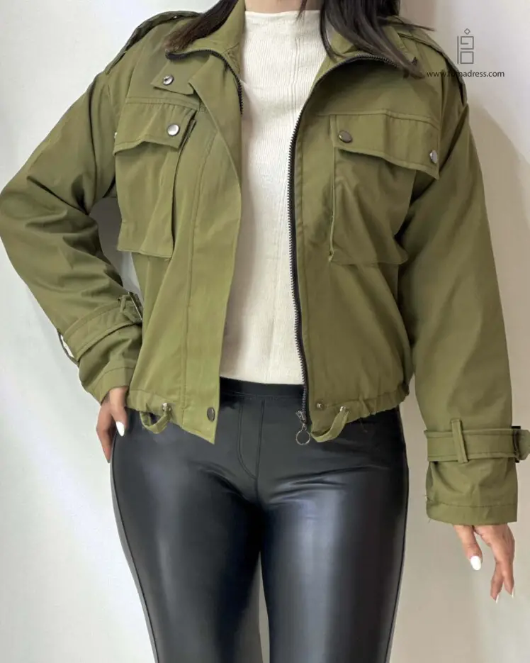 استایل بارانی کوتاه پاییزه طنین