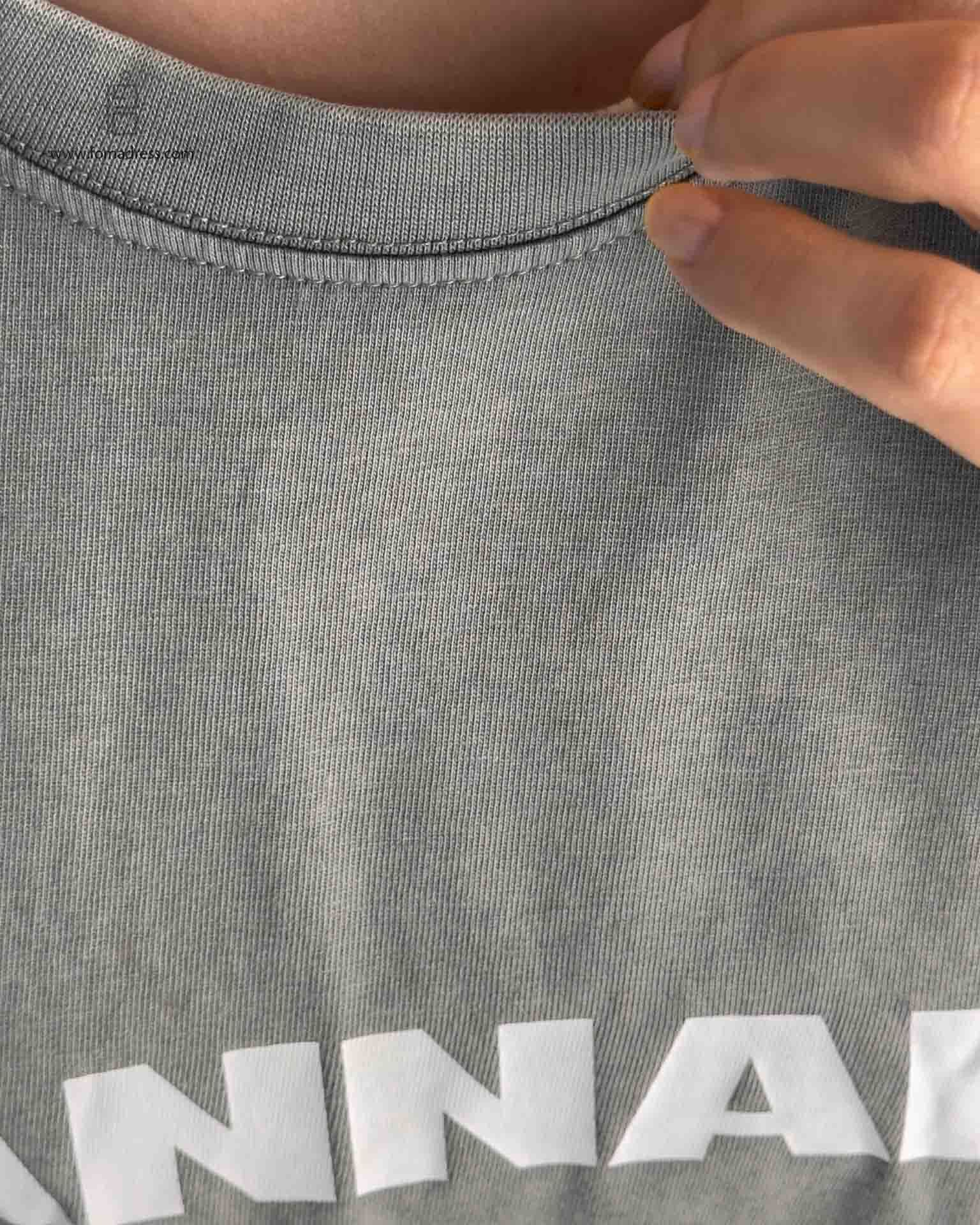  جنس پارچه تیشرت باکسی وسترن WANNA BE 