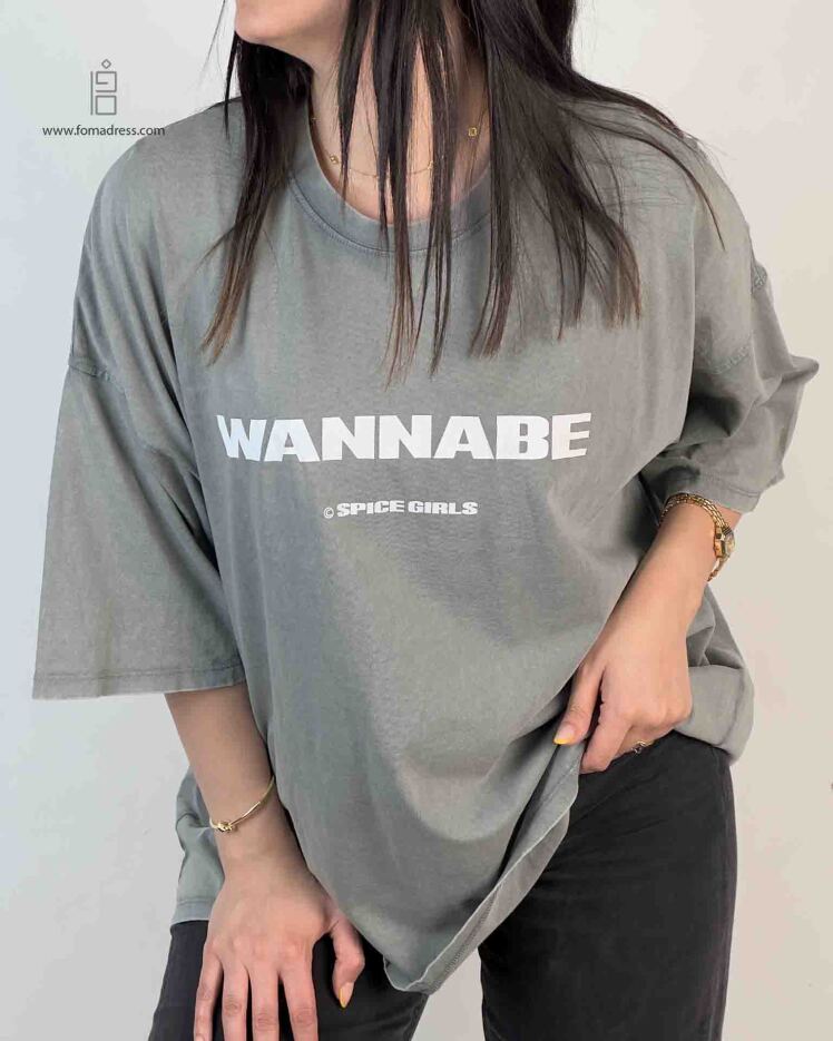 استایل تیشرت باکسی وسترن WANNA BE