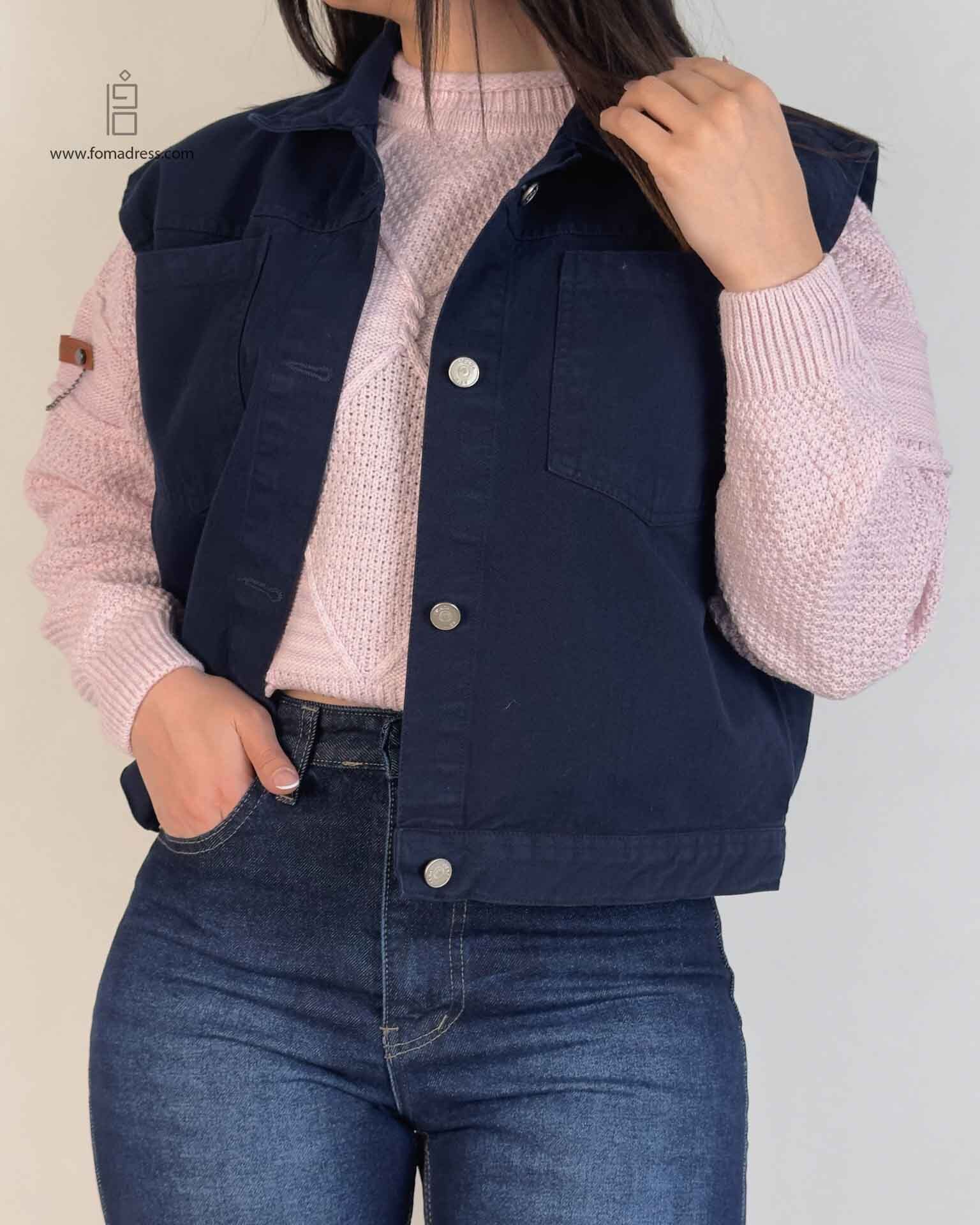  رنگ سرمه ای وست کتان امیلی 