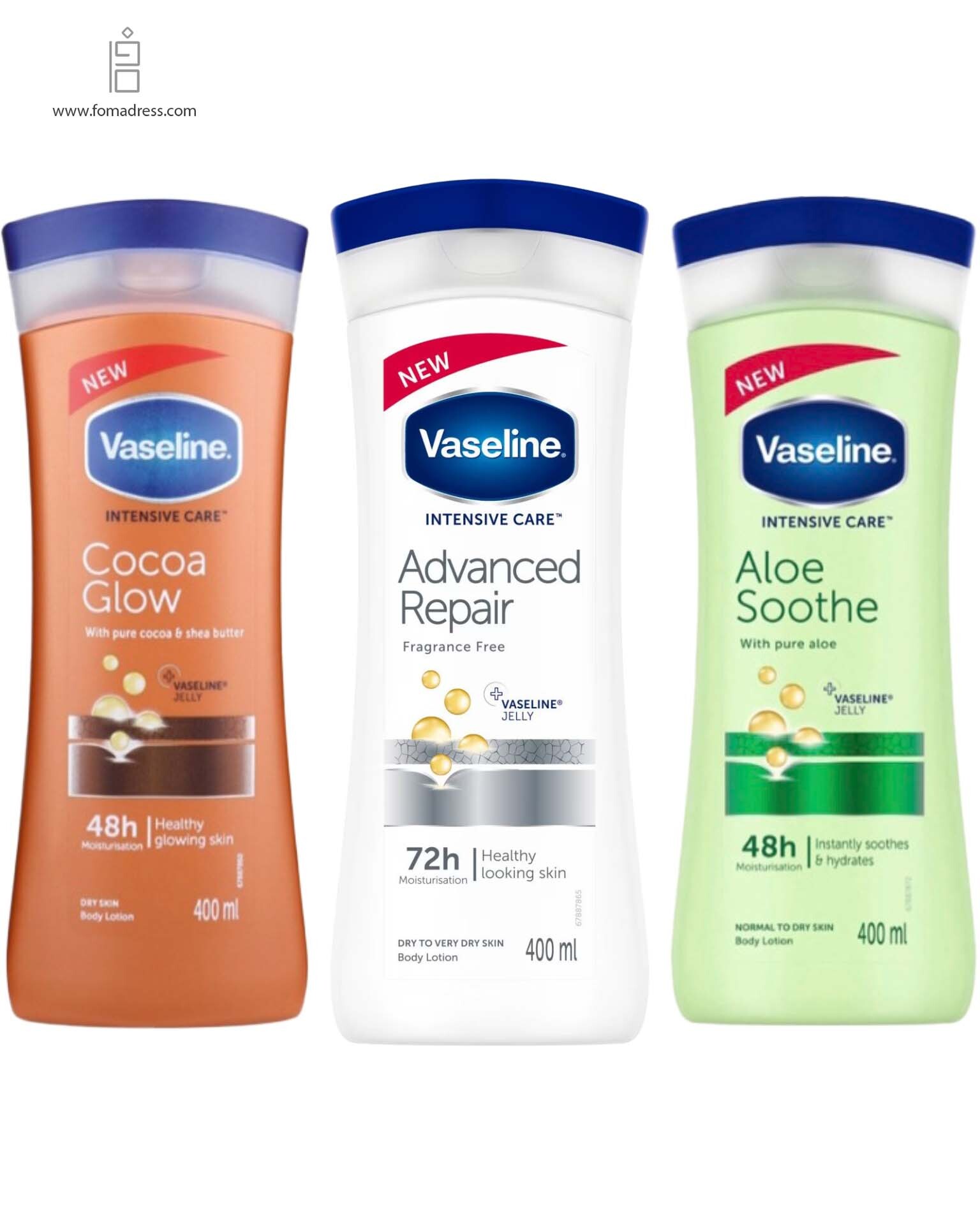  لوسیون بدن وازلین (Vaseline) حجم 400 میلی‌لیتر 