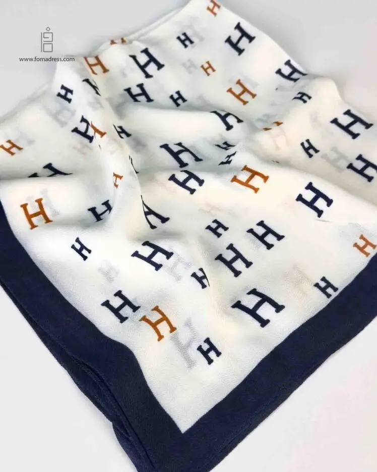 مینی اسکارف هرمس سرمه ای