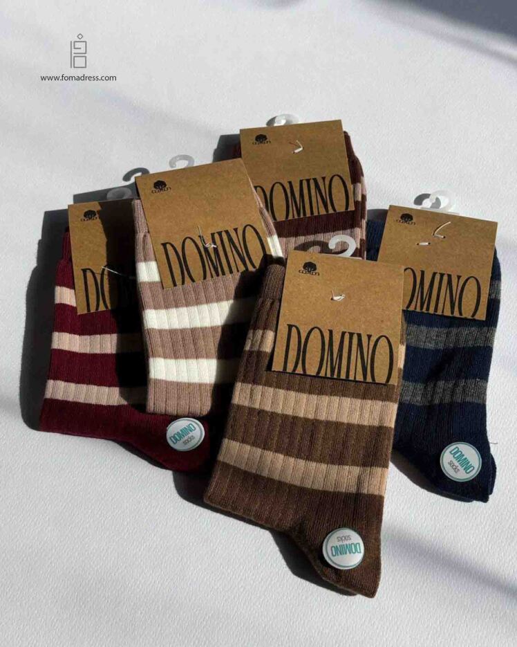 جوراب ساق بلند راه راه