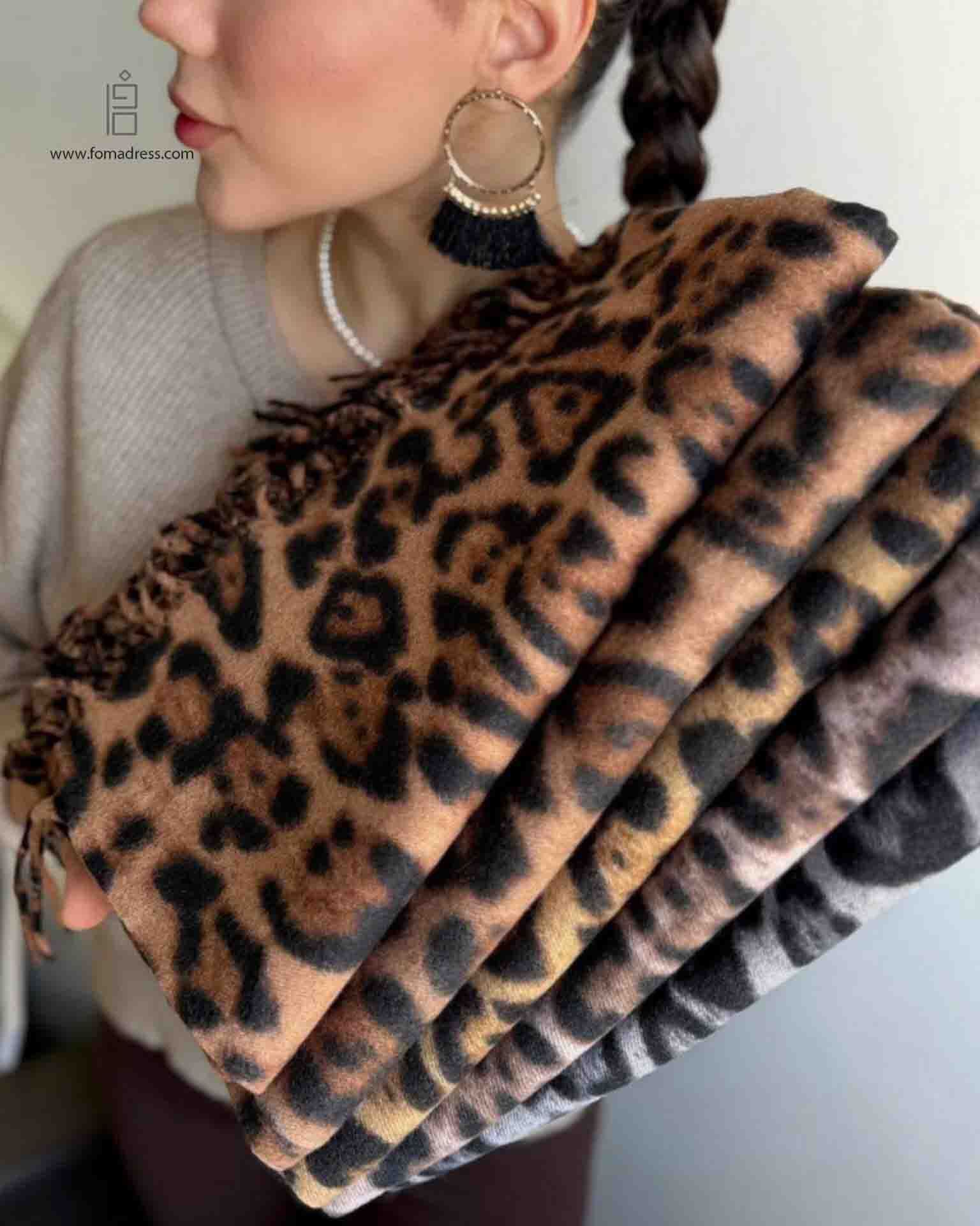  رنگ های جدید شال پاییزه موهر پلنگی 