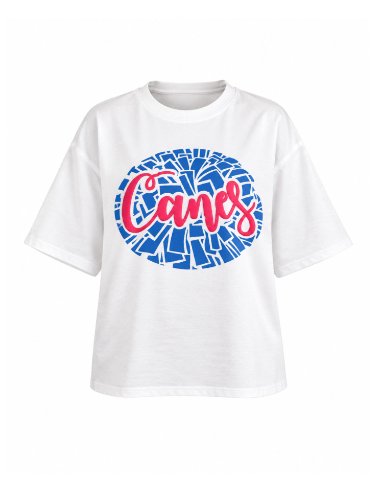 تیشرت باکسی طرح Canes