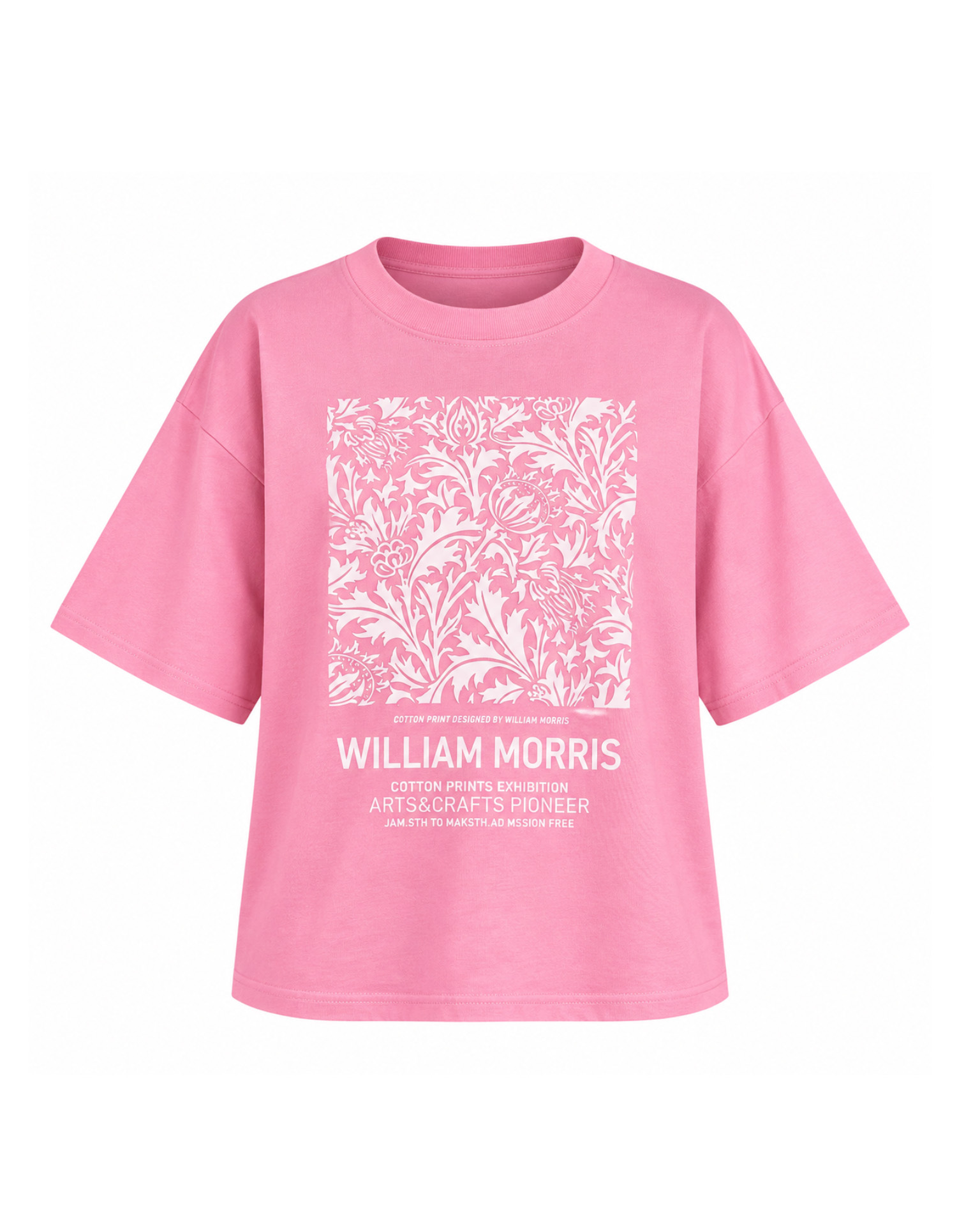  تیشرت باکسی طرح William Morris 