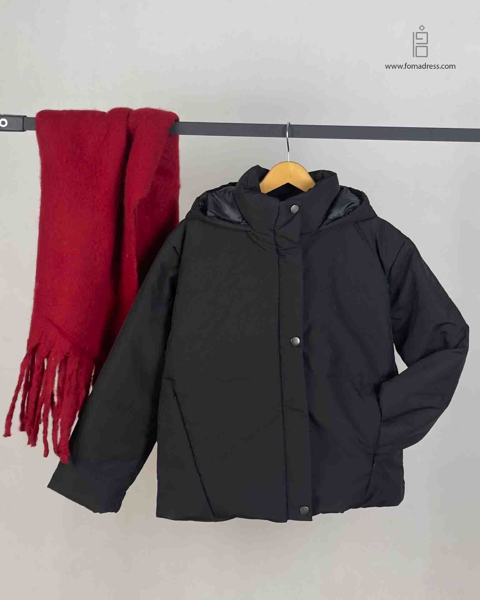  رنگ مشکی کاپشن کوتاه لنیا 