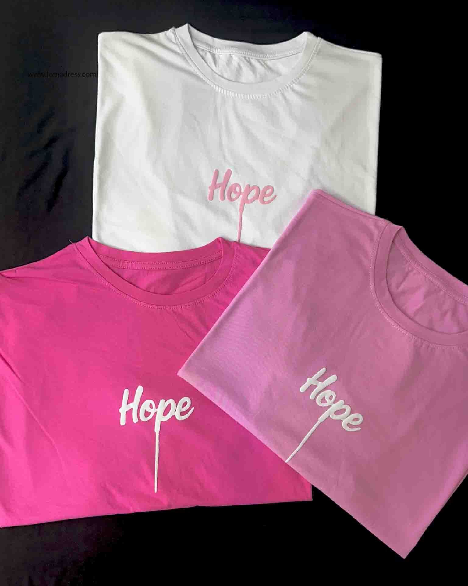  رنگ های روشن تیشرت باکسی زنانه Hope 