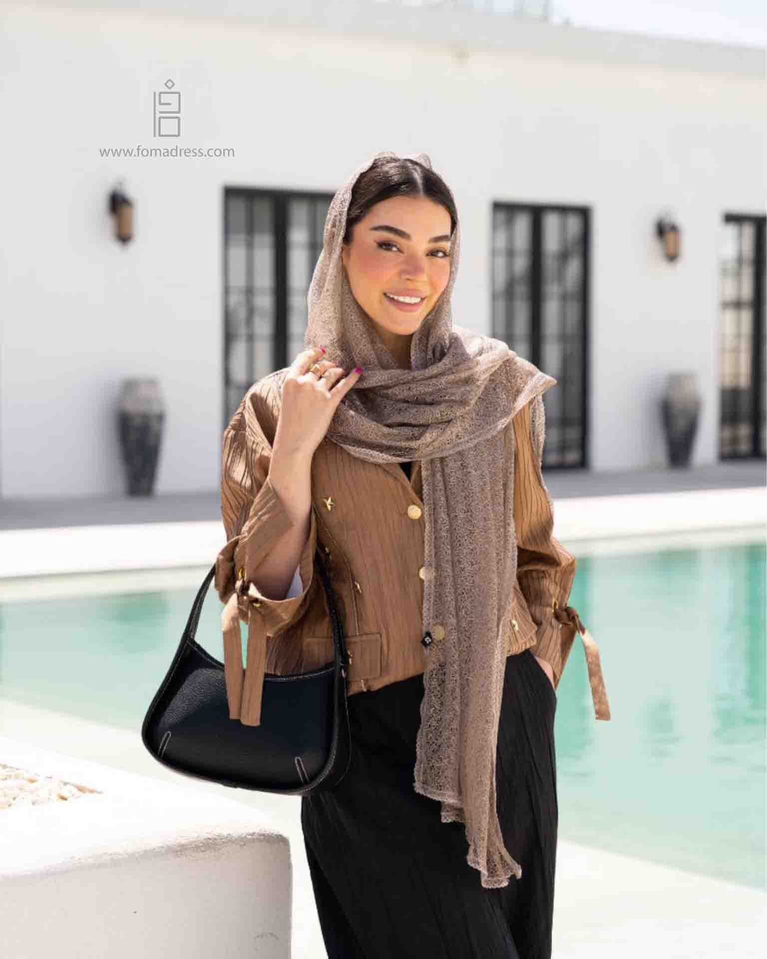  استایل شال دانتل بالین 