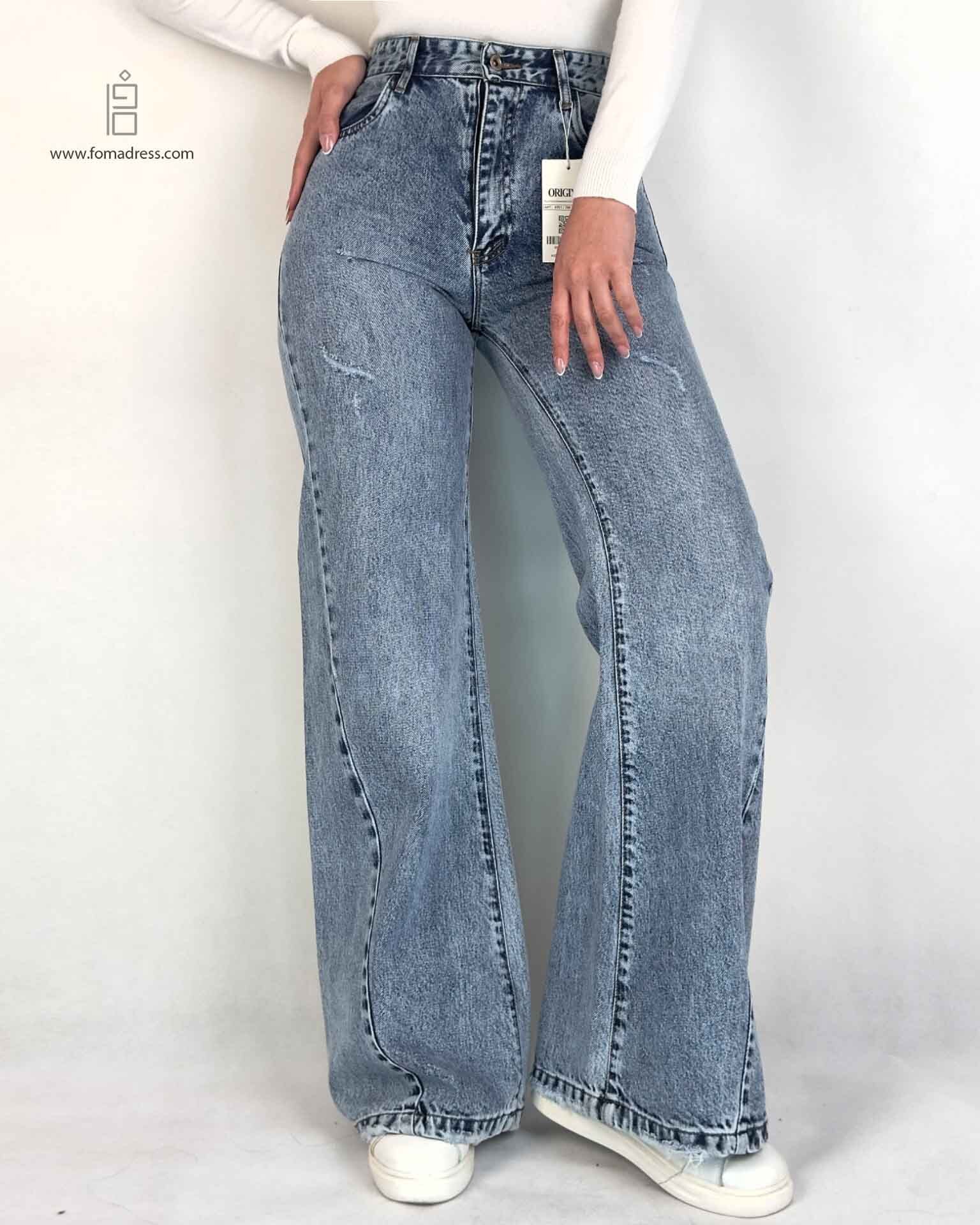  شلوار جین شافل بگ ملنی 