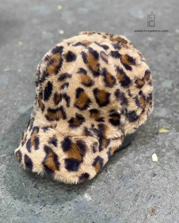 کلاه بیسبالی خز پلنگی