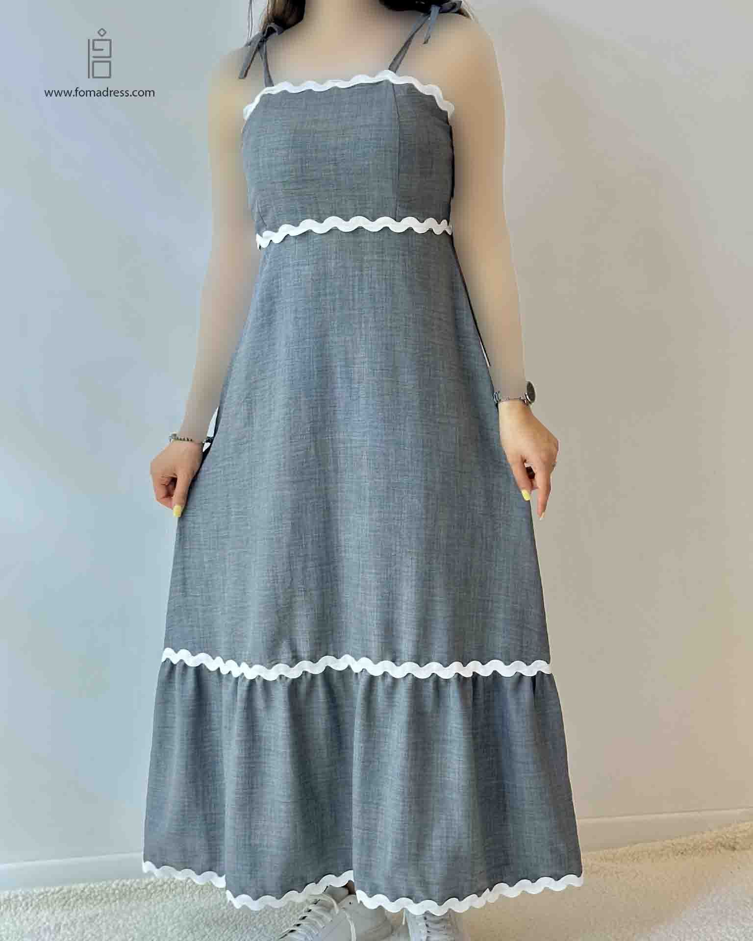  استایل طوسی پیراهن سرژه 