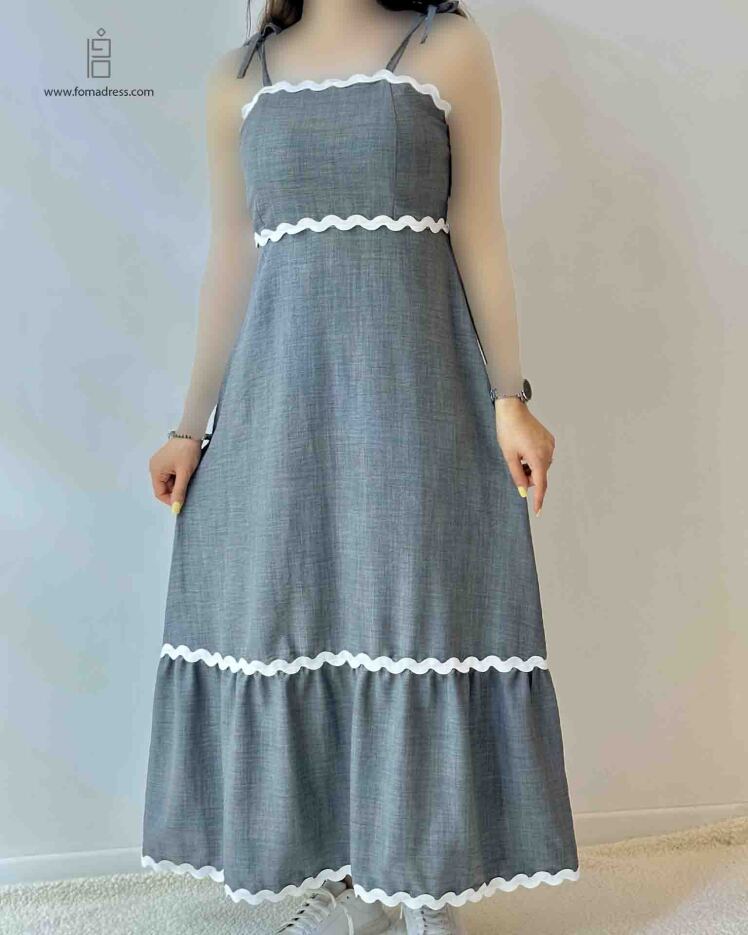 استایل طوسی پیراهن سرژه