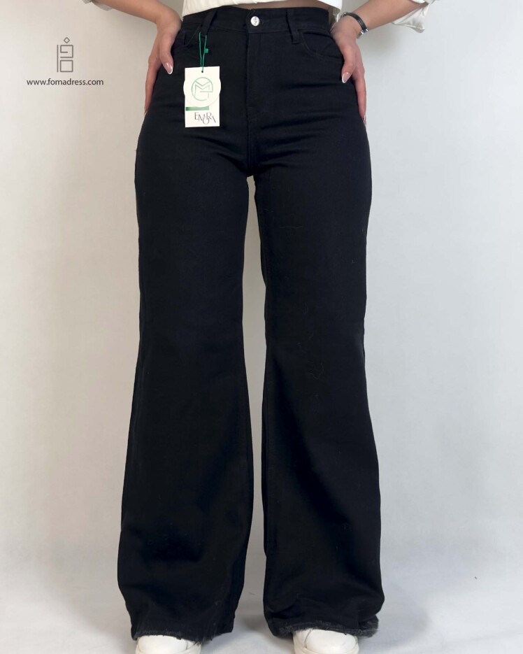 استایل شلوار جین نیم بگ کاولین