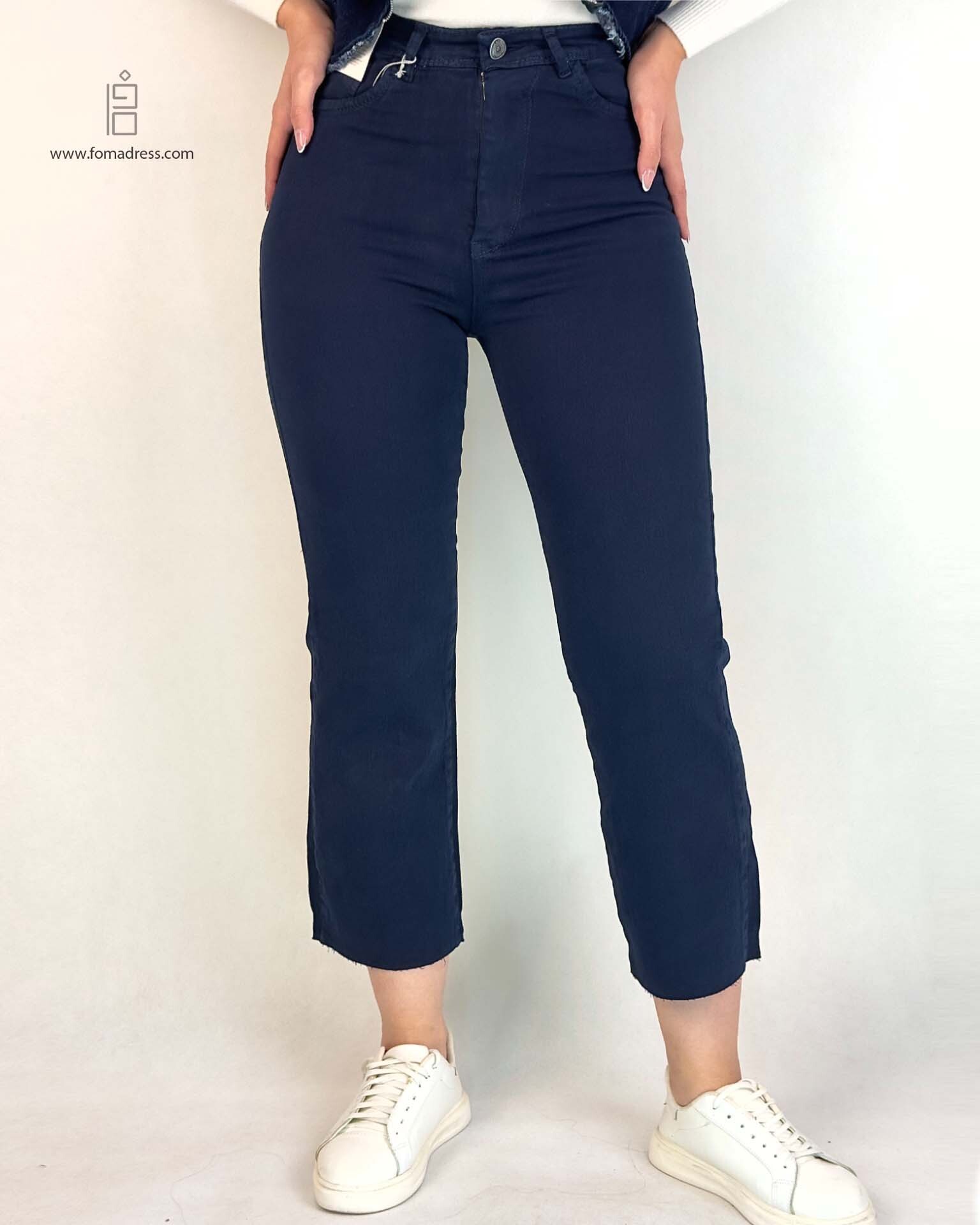  استایل شلوار واید استریت سرمه ای 