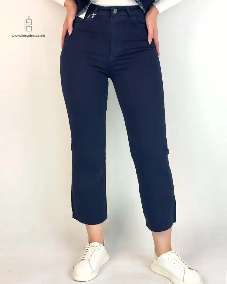 استایل شلوار واید استریت سرمه ای