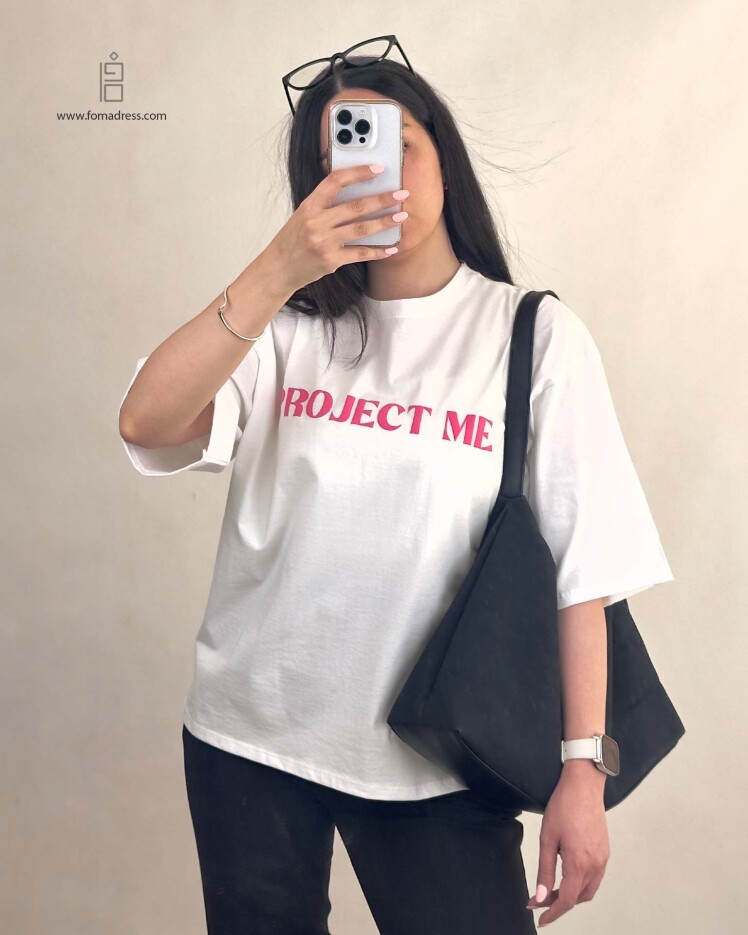 جنس تیشرت باکسی طرح Project Me