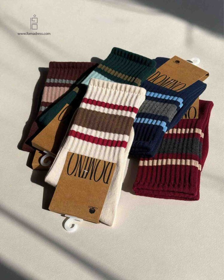 جوراب ساق بلند سه خط