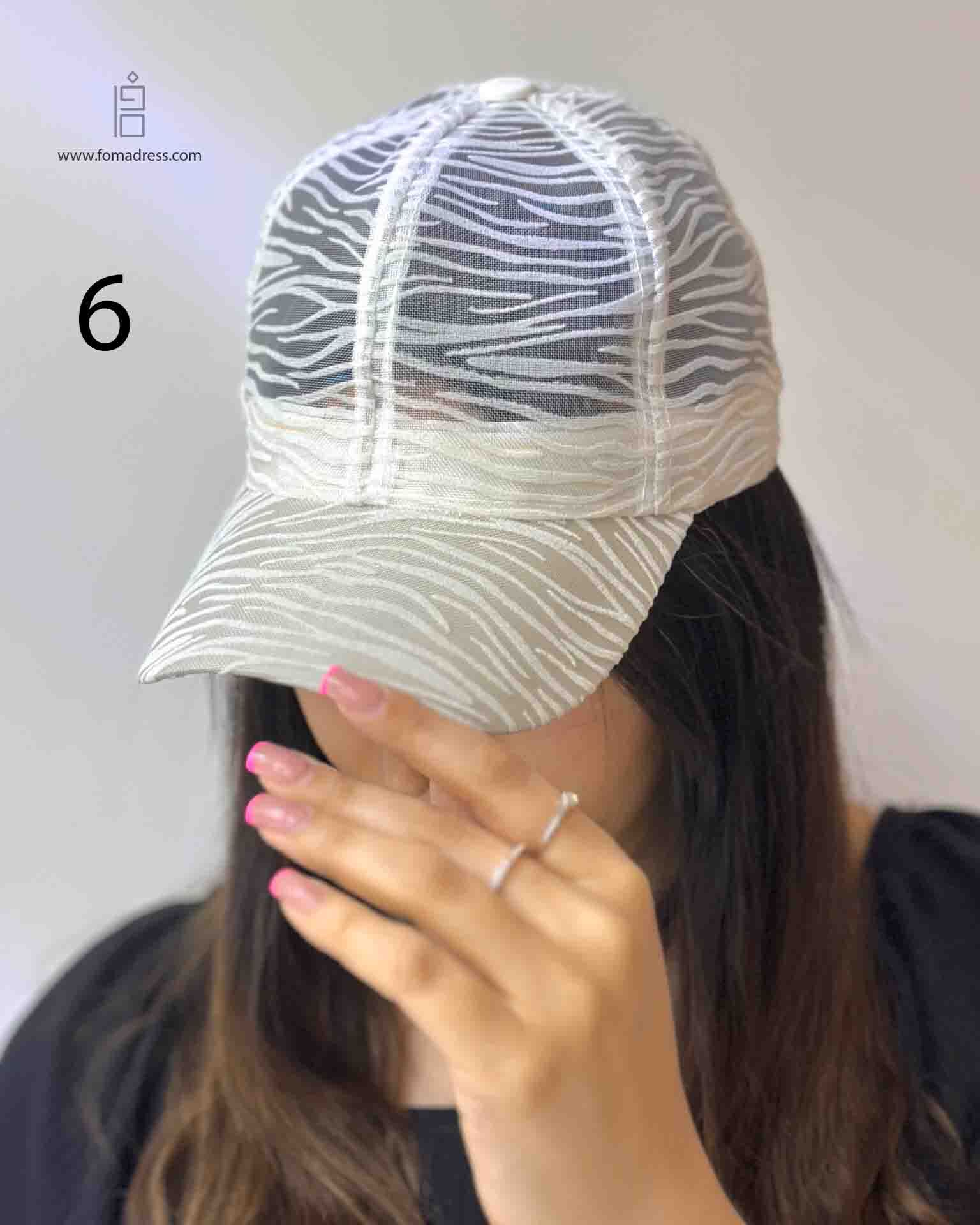  کلاه تمام تور طرحدار 6 